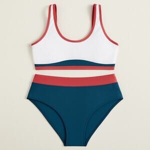 Cupshe Banded Colorblock Bikini NWT